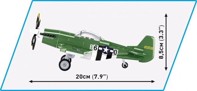 Caccia P-51D Mustang in Mattoncini COBI