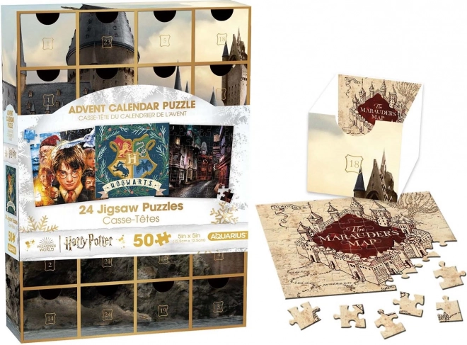 Calendario dell'Avvento Harry Potter Puzzle 24x50 pezzi