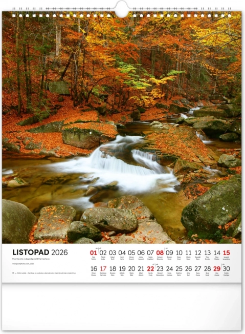 Calendario da parete Krkonoše 2026