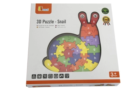 Puzzle 3D Lumaca Alfabeto