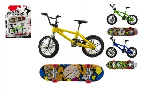 Bicicletta e skateboard da dita freestyle