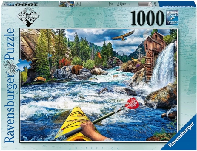 Puzzle Kayak Contro Corrente Ravensburger 1000 Pezzi