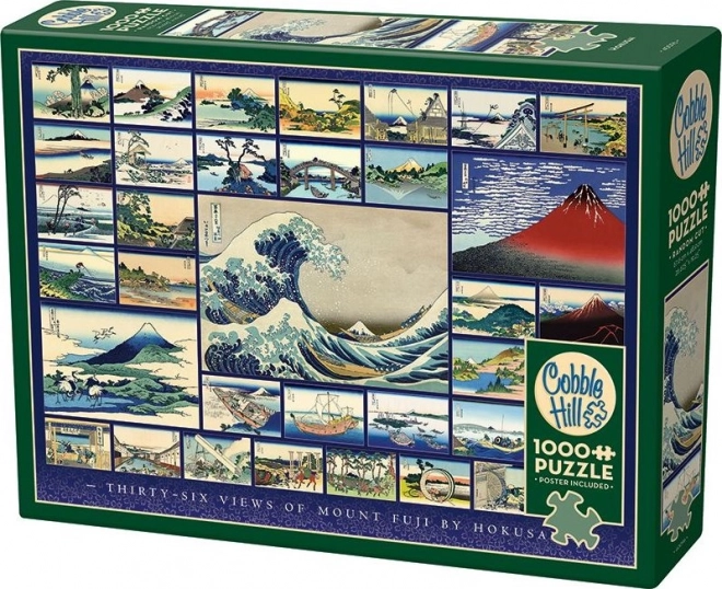 Puzzle 1000 pezzi Trenta sei vedute del Monte Fuji