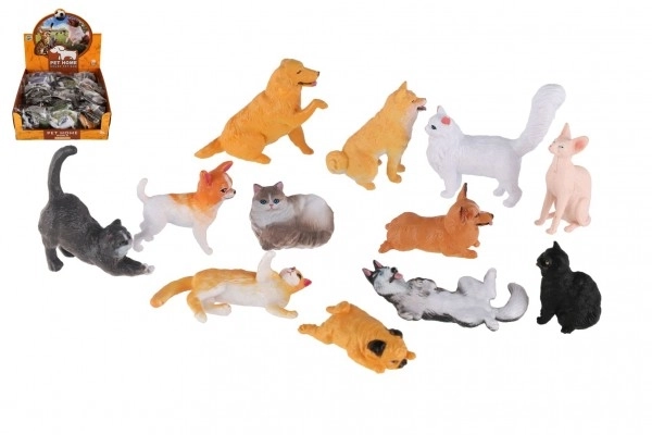 Animali domestici della fattoria in plastica assortiti 5-8 cm