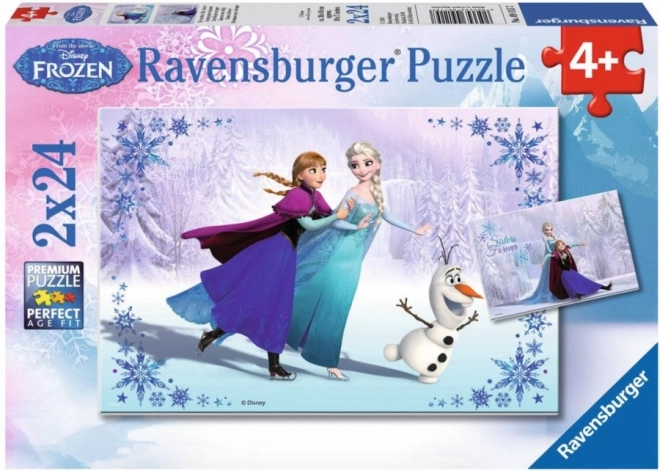 Puzzle RAVENSBURGER Frozen: Sorelle per sempre 2x24 pezzi