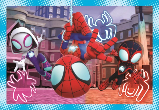 Puzzle Spidey E I Suoi Fantastici Amici 4 in 1 di Clementoni