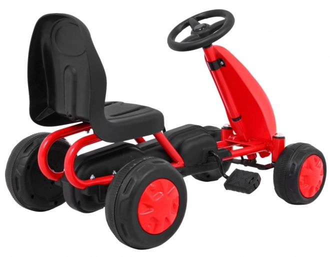 Primo Gokart a pedali per bambini bianco – rosso