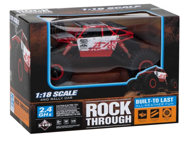 Auto telecomandato RC Rock Crawler blu – Rosso