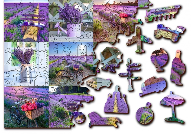 Puzzle in legno Lavanda Francia da WOODEN CITY