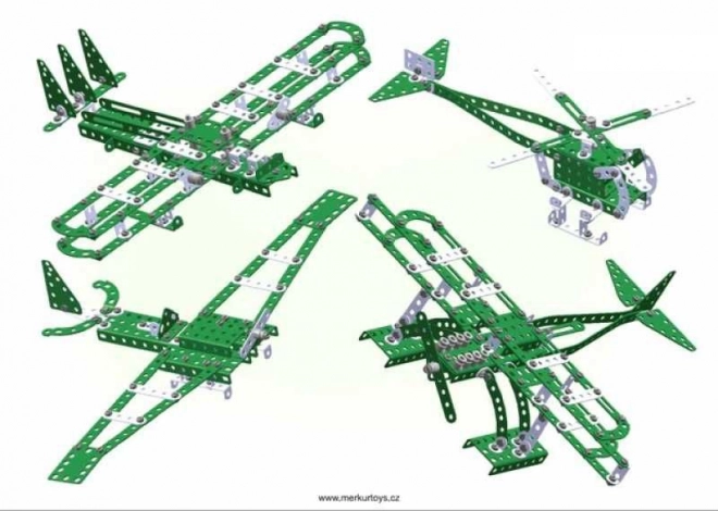 Costruzioni elicottero Merkur - Set di 40 modelli