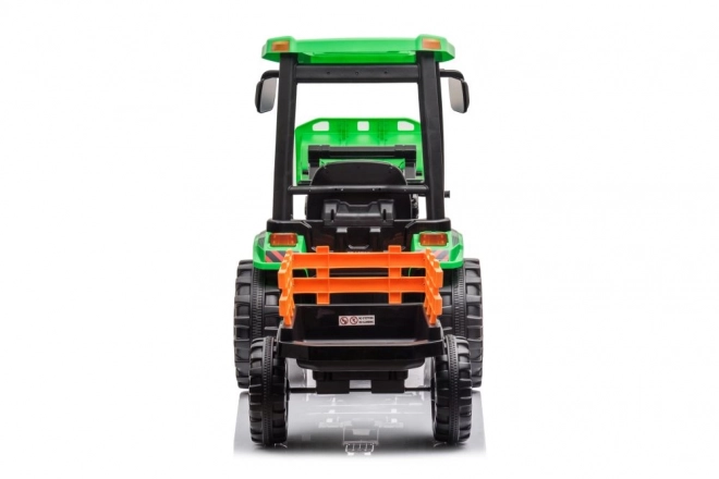 Trattore elettrico Hercules con rimorchio verde 24V