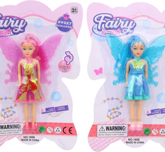 Bambola Fata 15,5 cm in 4 Colori