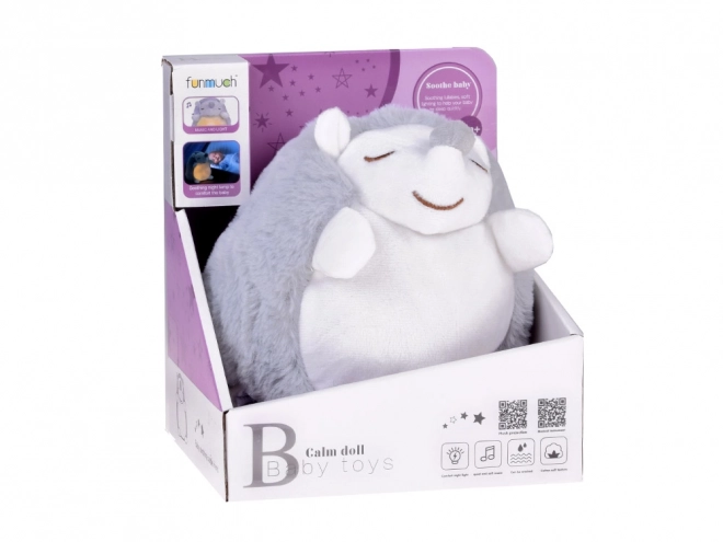 Lampada da notte a proiettore Riccio di peluche per bambini