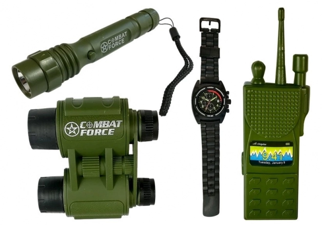Set militare con pistola e accessori