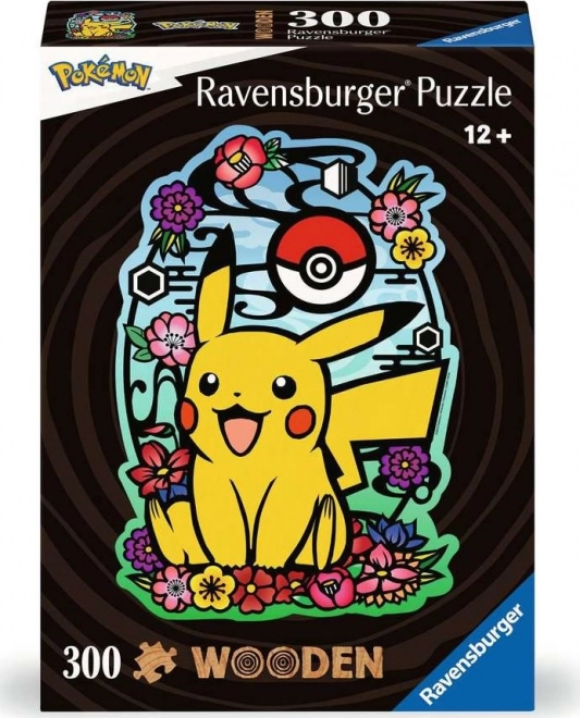 Puzzle in Legno Contorno Pikachu 300 Pezzi