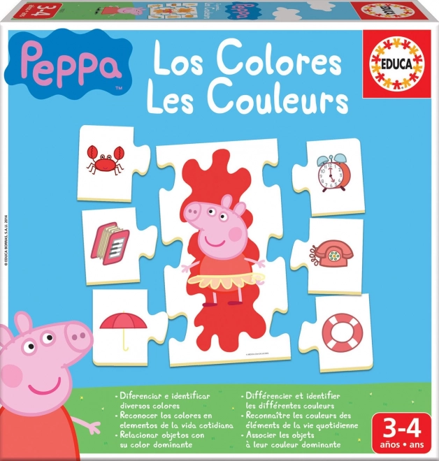 Puzzle EDUCA Peppa Pig: Impariamo i Colori