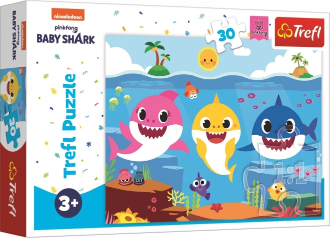 Puzzle Baby Shark: mondo sottomarino degli squali 30 pezzi