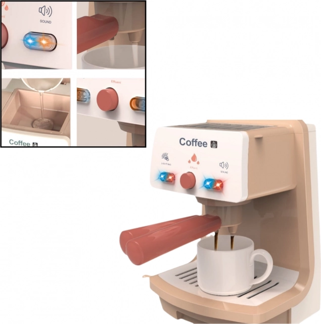 Macchina da caffè per bambini con luci e suoni