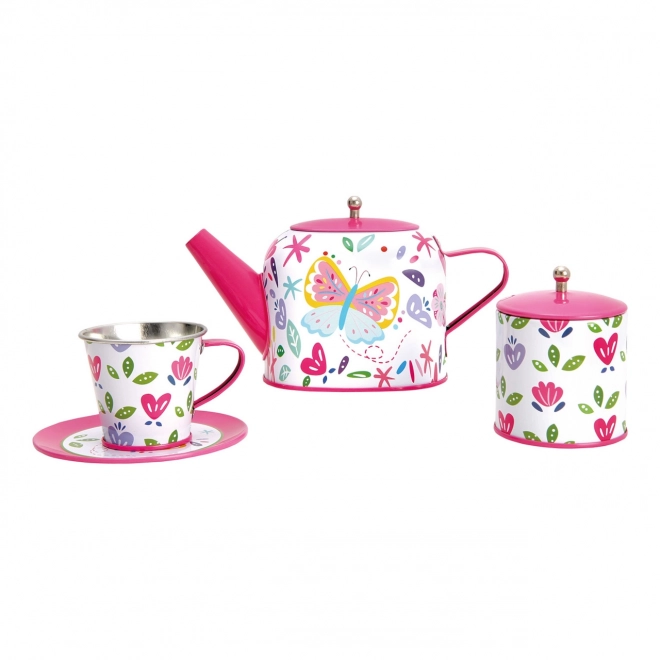 Set per il tè per bambini rosa Bino