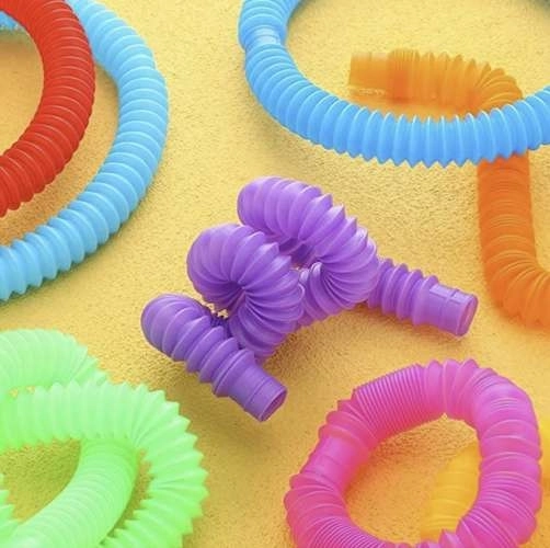 Rurki Sensoriali Colorati per Bambini - Set di 10