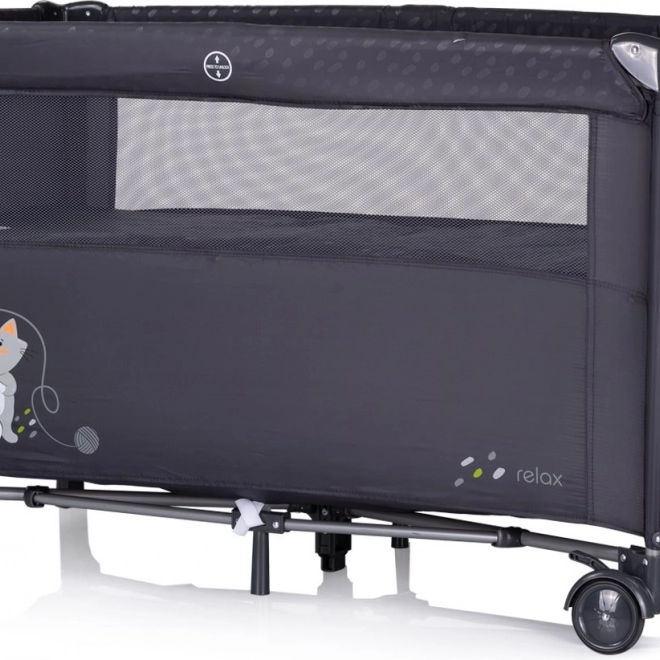 Chipolino lettino da viaggio Relax Anthracite