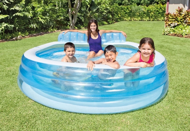 Piscina gonfiabile con sedili per famiglie Intex