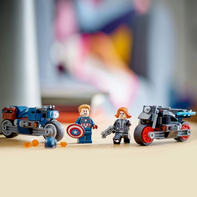 Motociclette Marvel Lego di Vedova Nera e Capitan America