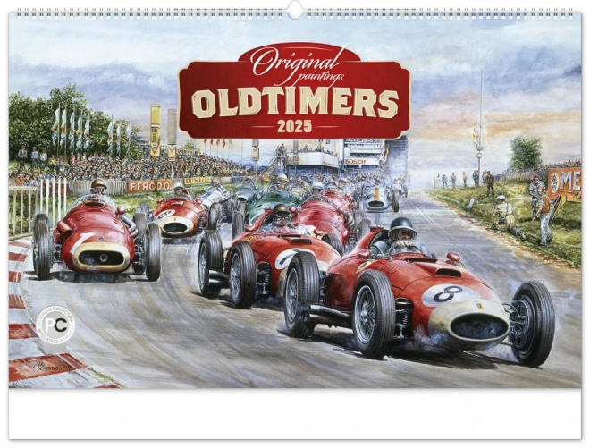 Calendario Murale Oldtimers di Václav Zapadlík 2025