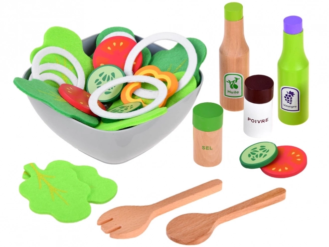 Set insalata in legno per bambini