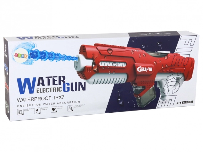 Grande pistola ad acqua blu con occhiali