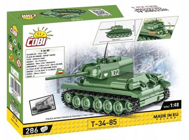 Cobi T-34-85 II Guerra Mondiale 1:48