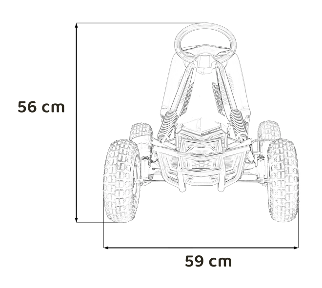 Gokart PerHour per bambini rosso – rosa