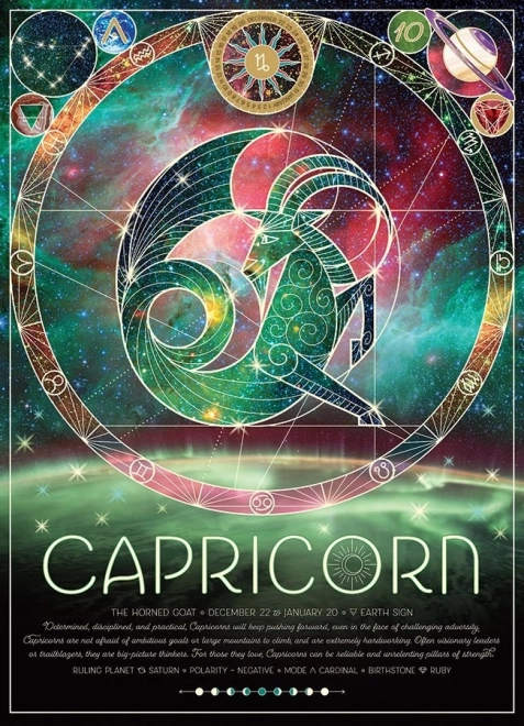 Puzzle Segno Zodiacale: Capricorno 500 Pezzi