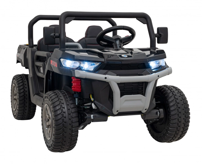 Auto Pick-Up Speed 900 pro bambini nero + trazione 4x4 + pompa mobile + vano bagagli + telecomando + pala + LED audio