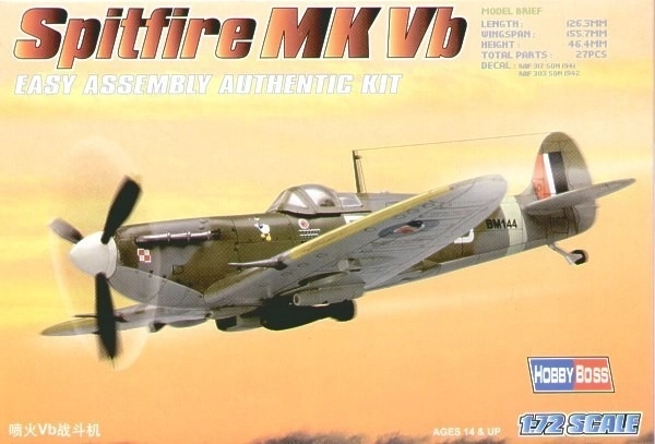 Modello di Aereo Plastico Spitfire Mk Vb