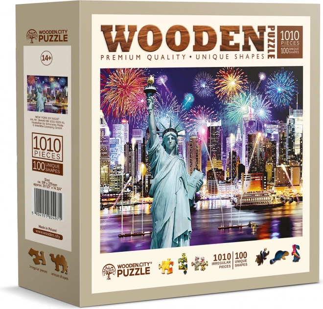 Puzzle in legno Notturno New York