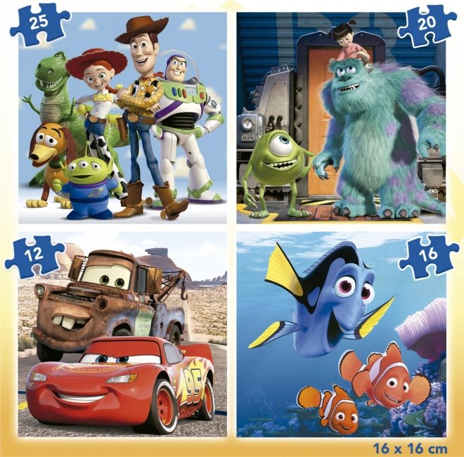 Puzzle EDUCA Disney Pixar 4 in 1