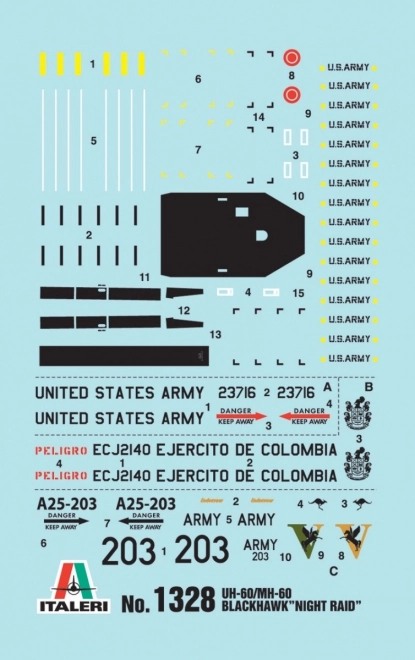 Elicottero Black Hawk UH-60/MH60 Night Raid modello in plastica