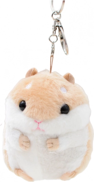 Criceto Peluche Portachiavi Beige 10 cm