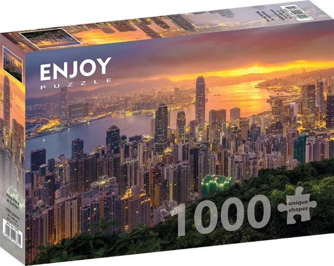 Puzzle Hong Kong all'alba 1000 pezzi