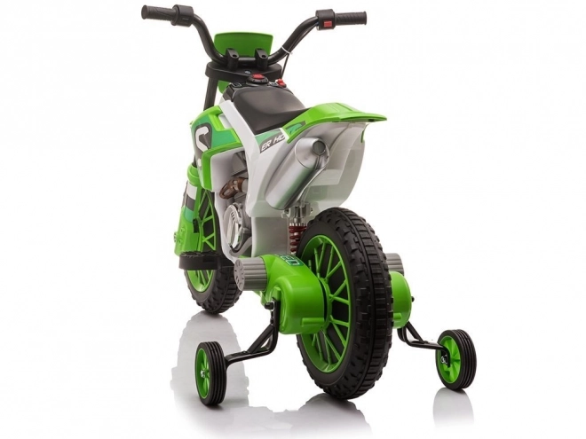 Moto a batteria verde per bambini