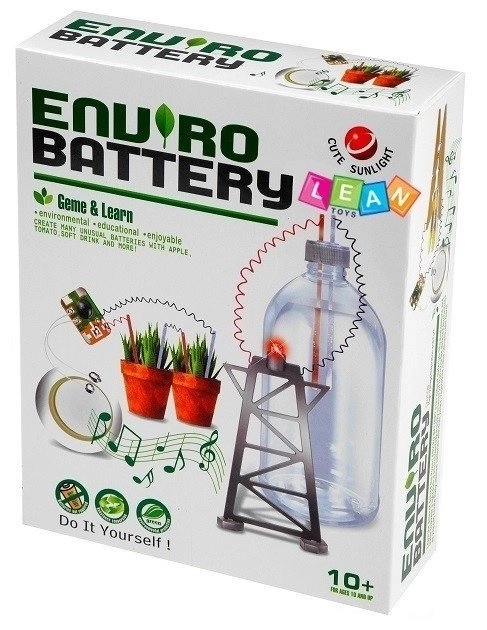 Set creativo esperimento scientifico batteria ecologica