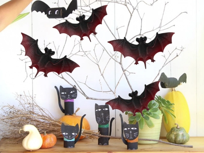 Decorazione di pipistrelli per Halloween set di 4 pezzi