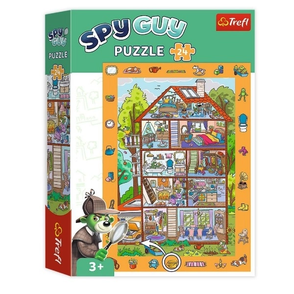 Puzzle di osservazione Spy Guy a Casa 24 pezzi