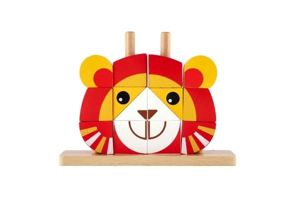 Puzzle in Legno Leone per Bambini