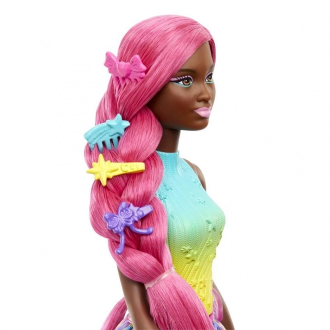 Bambola Barbie Fata Unicorno con Lunghi Capelli