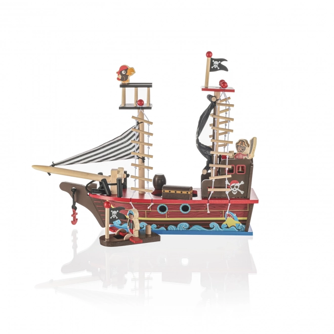 Nave Pirata in Legno Bambini