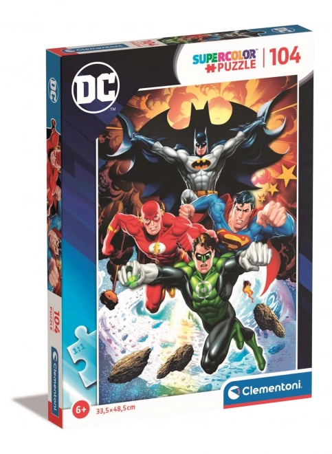 Puzzle 104 pezzi Super Color DC Comics