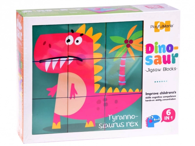 Grandi Blocchi Puzzle Dinosauri