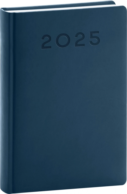 Agenda giornaliera Aprint Neo 2025 blu 13 x 18 cm